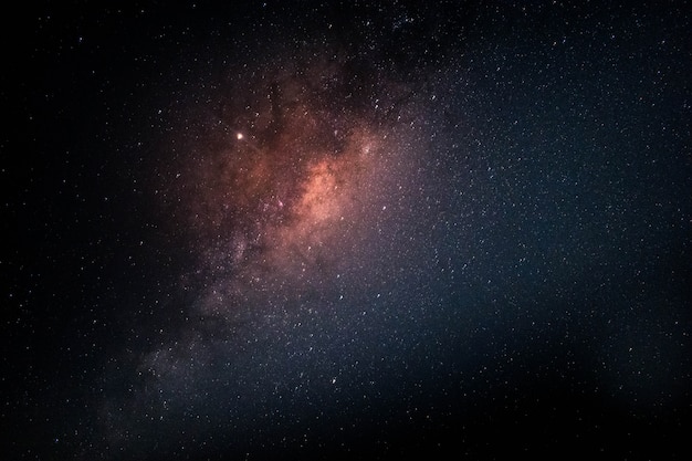 Milky Way full of stars in space