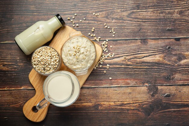 Millet congee porridge ready to serve