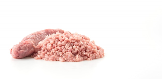 Free photo minced pork