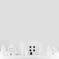 Free photo miniature winter toy town