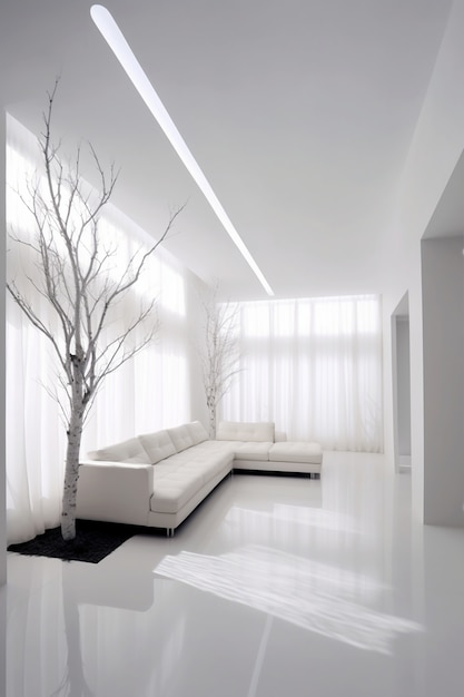 Free photo minimal amazing interior design