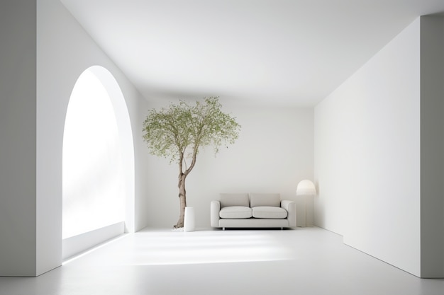 Free photo minimal amazing interior design