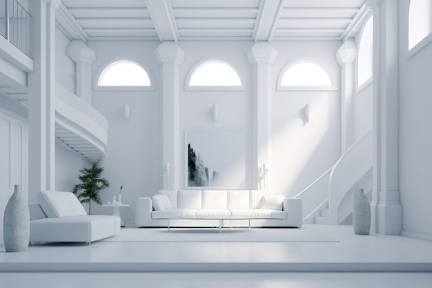 Free photo minimal amazing interior design