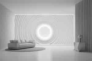 Free photo minimal amazing interior design