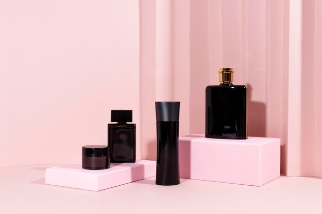 Minimal assortment of beauty products