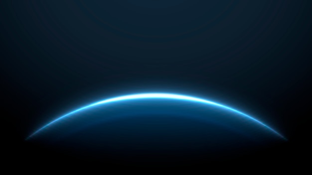 Free photo minimal glow of the globe in dark wallpaper