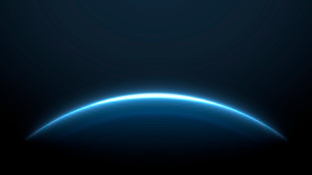 Minimal glow of the globe in dark wallpaper