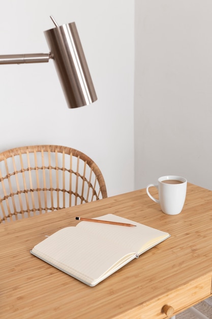 Free photo minimal home desk design