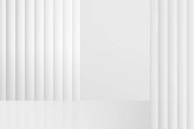 Free Photo minimal product backdrop with white wall