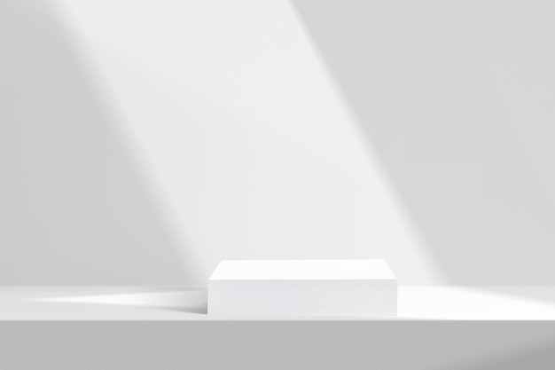 白い壁と最小限の製品の背景