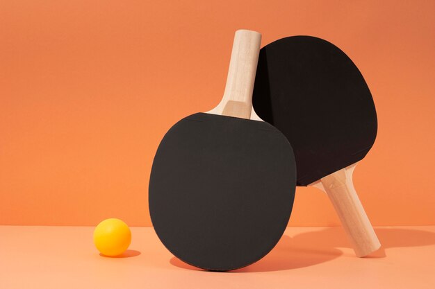 Minimal sport still life arrangement