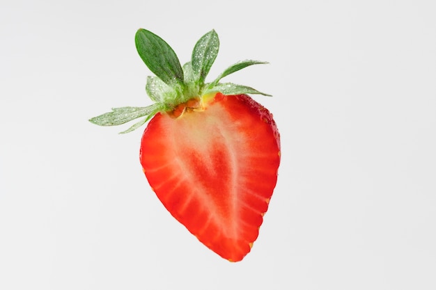 Minimal view of strawberry fruit