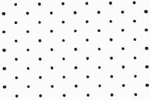 Free photo minimal white background with black polka dot pattern