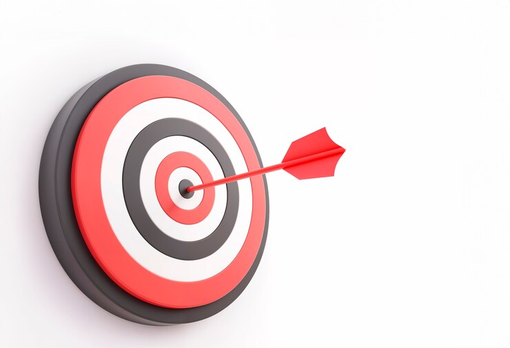 Free Photo minimalist 3d dartboard