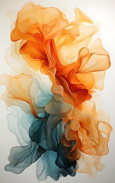 minimalist art design with simplistic fluid shapes