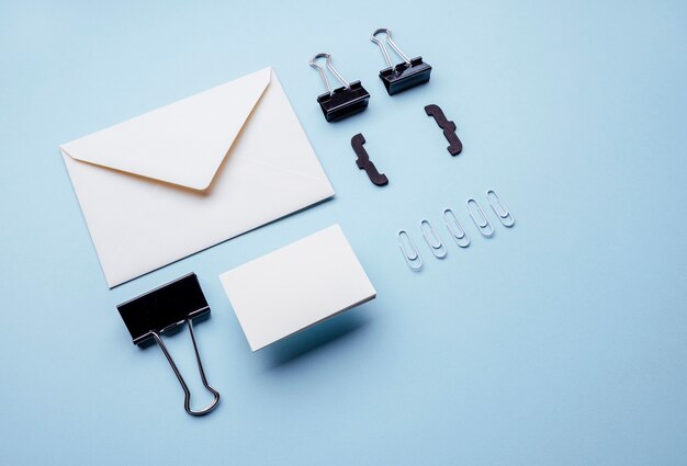 Minimalist business card high view