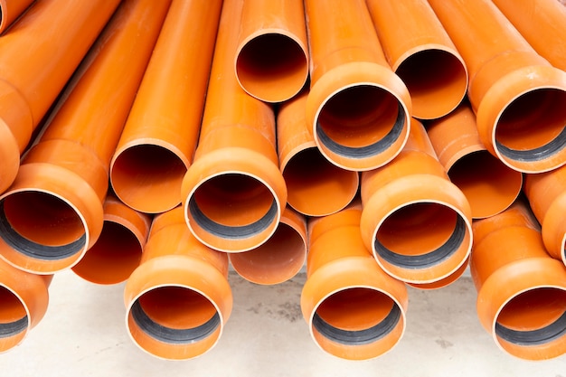 Free photo minimalist construction pvc pipes arrangement