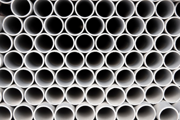 Minimalist construction pvc pipes arrangement