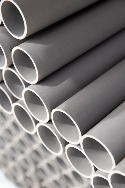 Free photo minimalist construction pvc pipes assortment