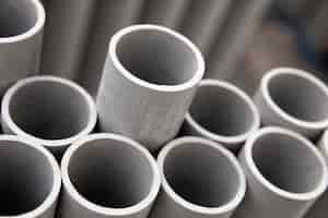 Free photo minimalist construction pvc pipes assortment