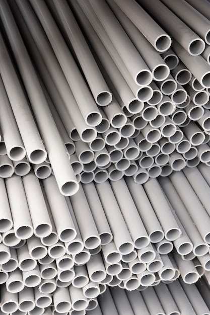 minimalist construction pvc pipes composition