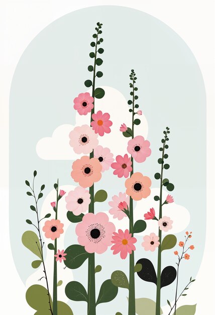 minimalist flower illustration