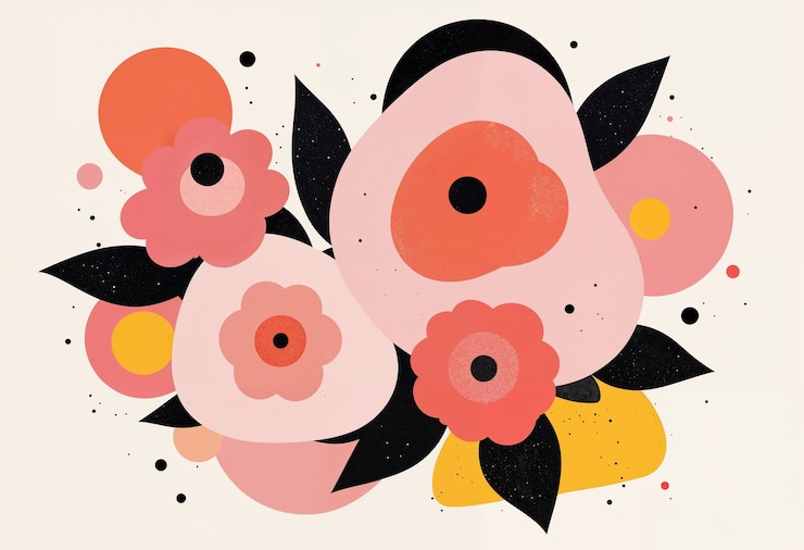 Free Photo minimalist flower illustration