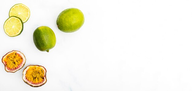 Minimalist fruit with shadow copy space