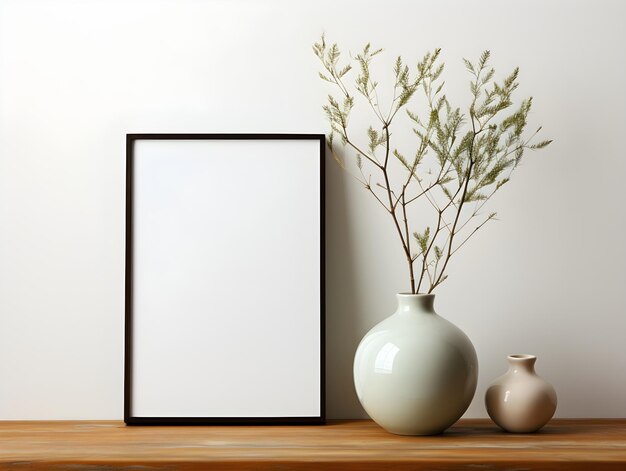 minimalist interior aesthetic closeup poster frame mockup