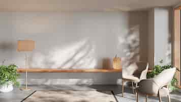 Free photo minimalist interior design