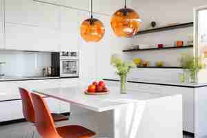 Free photo minimalist kitchen interior design