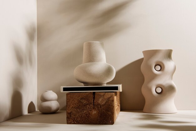 Ассортимент минималистичных современных ваз