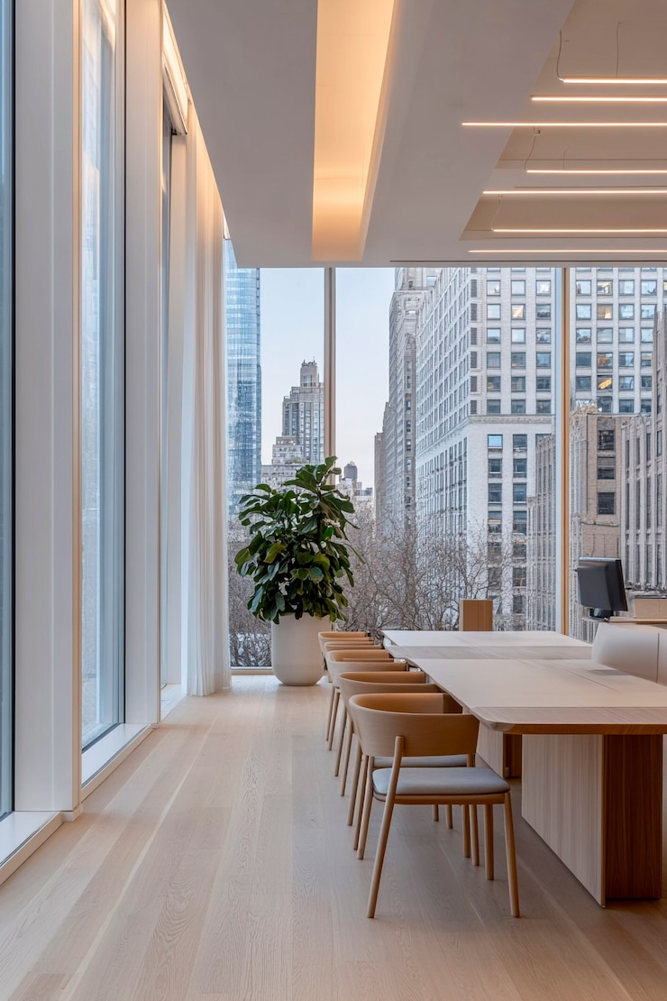 Free Photo minimalist office interior design