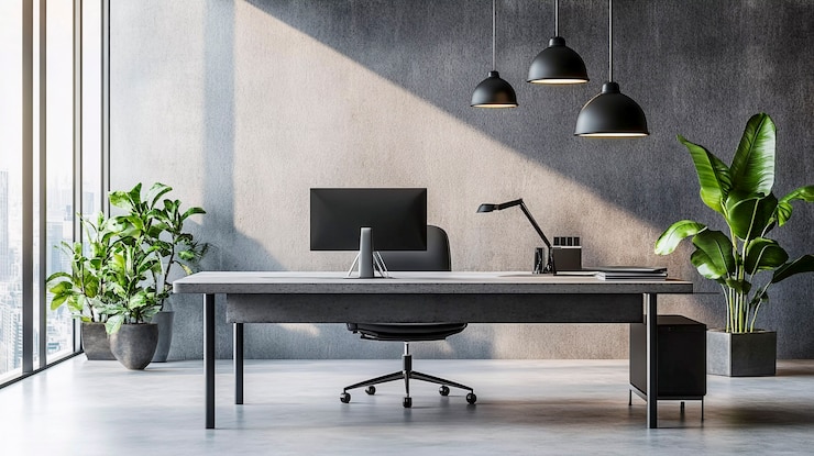 Free Photo minimalist office interior design