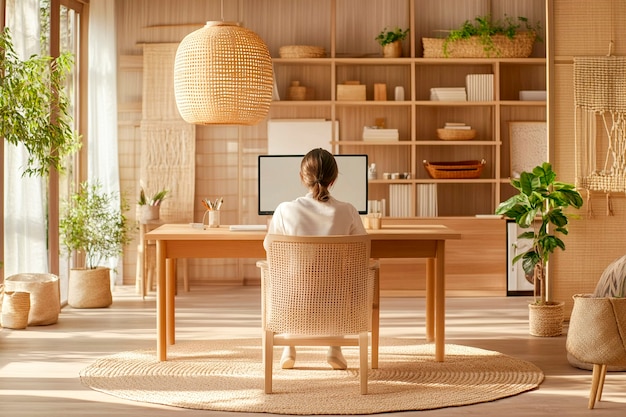 Free Photo minimalist office interior design