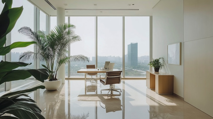 Free Photo minimalist office interior design