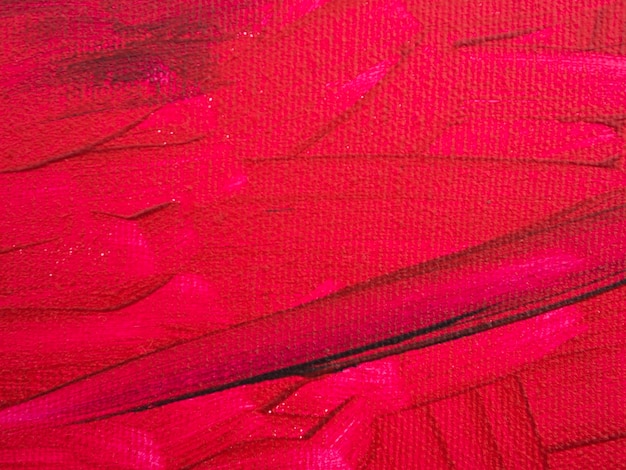 Минималистская роспись на красном фоне