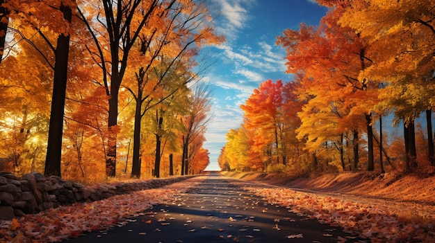 Free photo minimalist photorealistic road