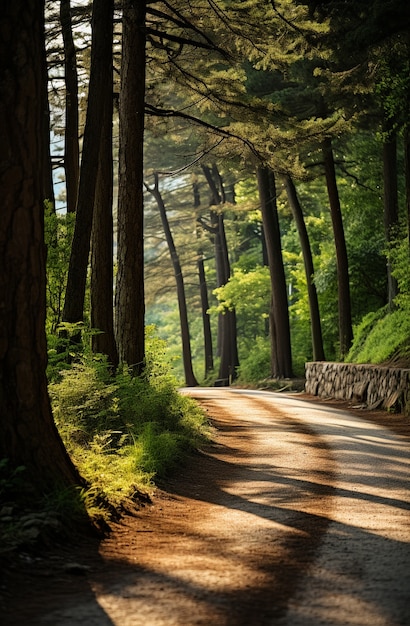 Foto gratuita strada fotorealista minimalista