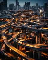 Free photo minimalist photorealistic urban road