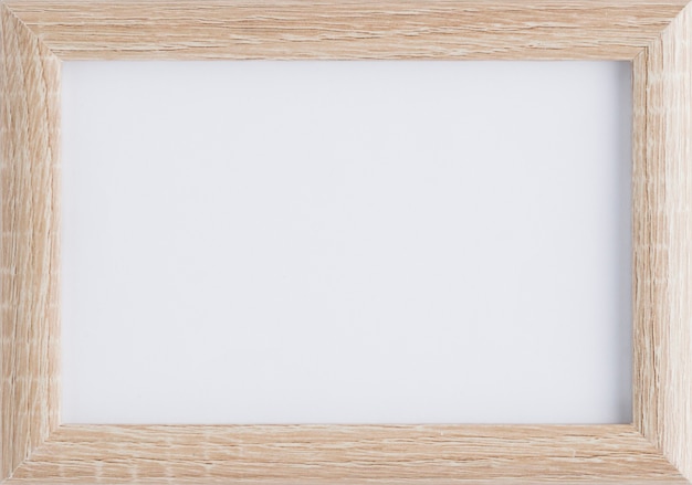 Free photo minimalist wooden frame mock-up