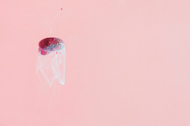 Minimalistic abstract oil jellyfish