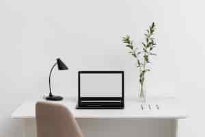 Free photo minimalistic business desk assortment