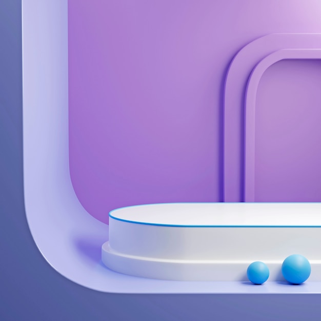 Free photo minimalistic scene with 3d podium