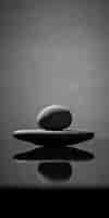 Free photo minimalistic zen stone background