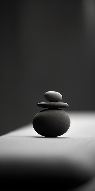 Minimalistic zen stone background