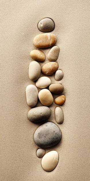 Free photo minimalistic zen stone background