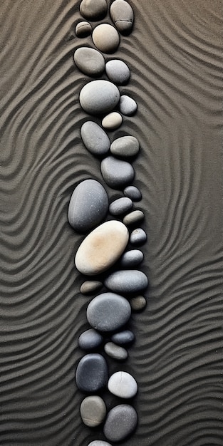 Free photo minimalistic zen stone background