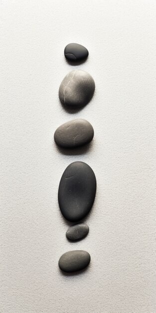 Free photo minimalistic zen stone background