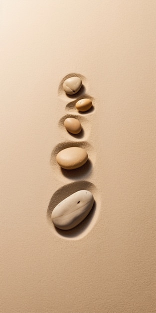 Minimalistic zen stone background